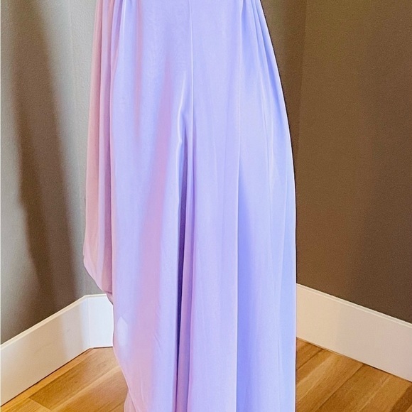 Fiesta Fashion Lavender Gown Prom Dress Size Medium High-low Shawl Strapless - Picture 5 of 11
